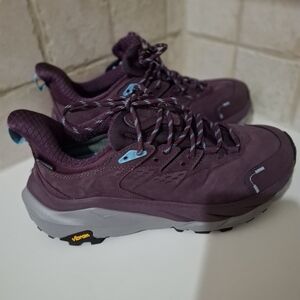 Hoka Kaha 2 Low Gor-tex Grape Wine/Coastal Shade Shoes Size 7.5